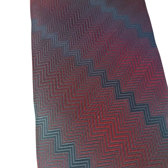 Set of 3 Croft & Barrow Men's Ties Accessories Red Black Gray Blue Maroon Cream - Picture 4 of 7